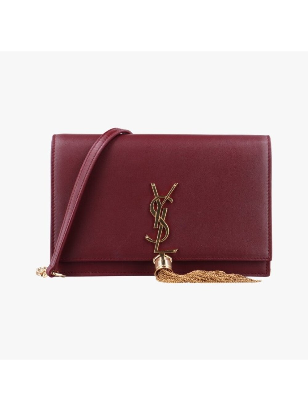 Saint Laurent Kate Wine Red Leather